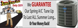 Heating Maintenance and Air Conditioning, AC Tune-up